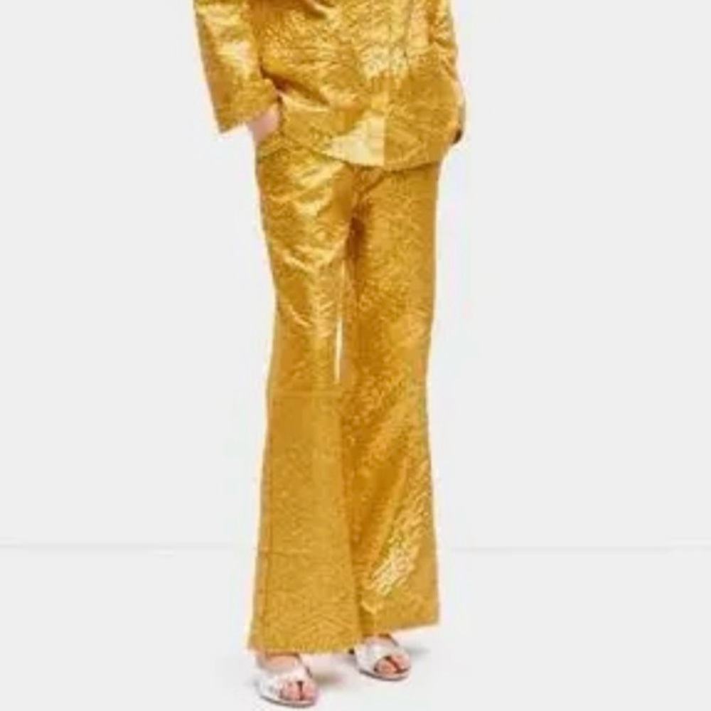 NWT Sleeper Supernova gold sequin pants